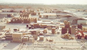 kamp in aanbouw, Saoedie-Arabië